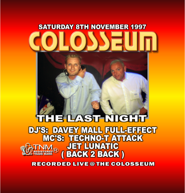COLOSSEUM 8TH NOVEMBER 1997 THE LAST NIGHT