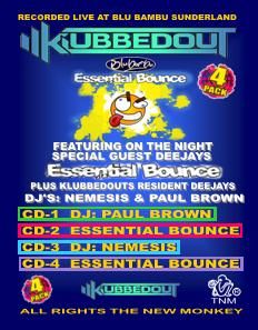 KLUBBEDOUT VS ESSENTIAL BOUNCE 4XCD BOXSET