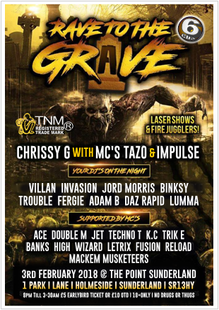 RAVE TO THE GRAVE - 03.02.18
